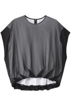 【ドメル/DOMELLE】のダブル レイヤード トップ ホワイト×ブラック|ID: prp329100004592308 ipo3291000000036117675