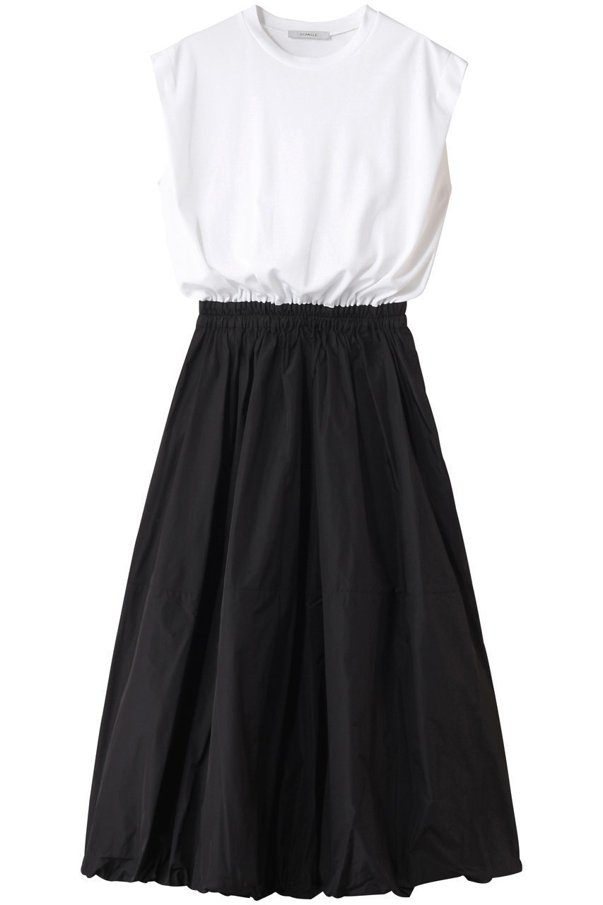 【ドメル/DOMELLE】のMIXED ファブリックドレス 人気、トレンドファッション・服の通販 founy(ファニー) 　ファッション　Fashion　レディースファッション　Fashion for Women　ワンピース　Dresses　フォーマル・パーティードレス・結婚式用ドレス　Elegant & Casual Dresses　チュニック　Tunic Tops & Dresses　エレガント 上品　Elegant　チュニック　Tunic, Long Top　ドレス　Dress, One-Piece　フェミニン　Feminine, Girly　ロング　Long, Long-Length　 other-1|ID: prp329100004592309 ipo3291000000035613644