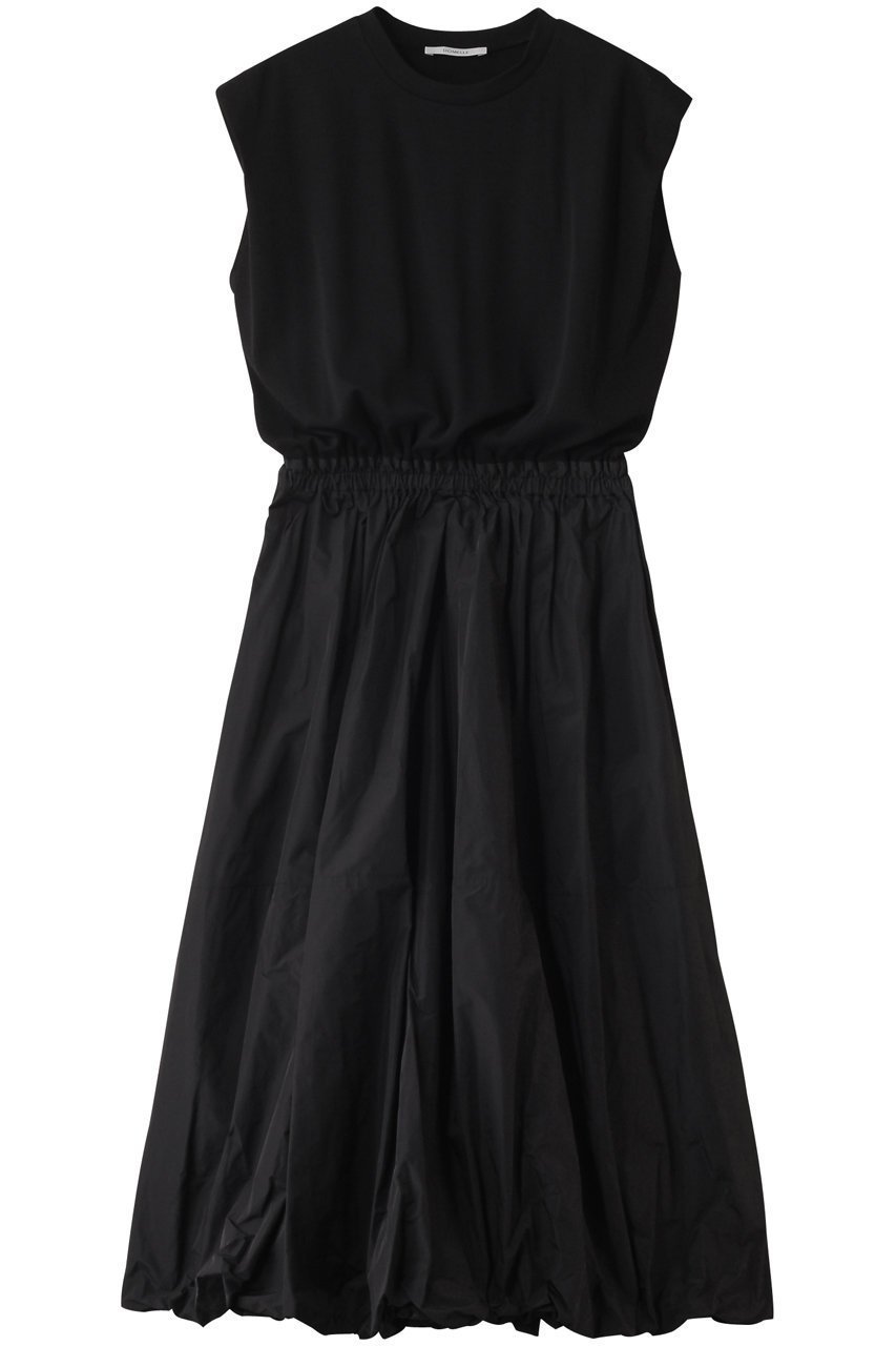 【ドメル/DOMELLE】のMIXED ファブリックドレス インテリア・キッズ・メンズ・レディースファッション・服の通販 founy(ファニー) 　ファッション　Fashion　レディースファッション　Fashion for Women　ワンピース　Dresses　フォーマル・パーティードレス・結婚式用ドレス　Elegant & Casual Dresses　チュニック　Tunic Tops & Dresses　エレガント 上品　Elegant　チュニック　Tunic, Long Top　ドレス　Dress, One-Piece　フェミニン　Feminine, Girly　ロング　Long, Long-Length　ブラック×ブラック|ID: prp329100004592309 ipo3291000000035613646