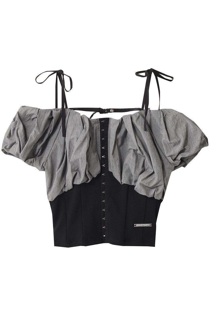 【プランク プロジェクト/PRANK PROJECT】のフォルムオフショルブラウス / Form Off Shoulder Blouse インテリア・キッズ・メンズ・レディースファッション・服の通販 founy(ファニー) 　ファッション　Fashion　レディースファッション　Ladies' Fashion Online　トップス・カットソー　Tops/Tshirt　シャツ/ブラウス　Shirts/Blouses　オフショルダー　Off Shoulder　カーゴパンツ　Cargo Pants　コンビ　Combination　ショート　Short　スリーブ　Sleeve　チェック　Check　デニム　Denim　バランス　Balance　フォルム　Form　フロント　Front　モダン　Modern　リボン　Ribbon　ワイド　Wide　NEW・新作・新着・新入荷　New Arrivals　MLT(マルチカラー)|ID: prp329100004592316 ipo3291000000032602473