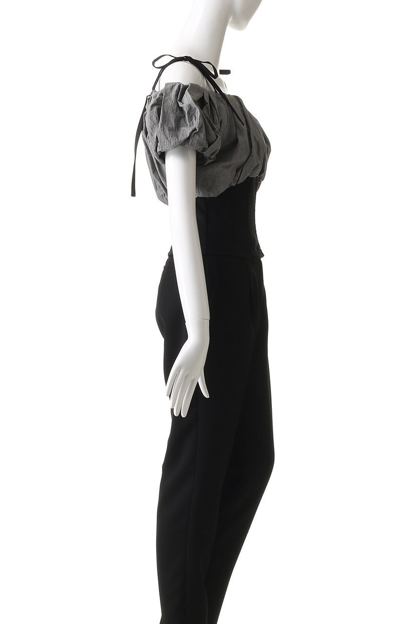 【プランク プロジェクト/PRANK PROJECT】のフォルムオフショルブラウス / Form Off Shoulder Blouse 人気、トレンドファッション・服の通販 founy(ファニー) 　ファッション　Fashion　レディースファッション　Ladies' Fashion Online　トップス・カットソー　Tops/Tshirt　シャツ/ブラウス　Shirts/Blouses　オフショルダー　Off Shoulder　カーゴパンツ　Cargo Pants　コンビ　Combination　ショート　Short　スリーブ　Sleeve　チェック　Check　デニム　Denim　バランス　Balance　フォルム　Form　フロント　Front　モダン　Modern　リボン　Ribbon　ワイド　Wide　NEW・新作・新着・新入荷　New Arrivals　other-3|ID: prp329100004592316 ipo3291000000032602475