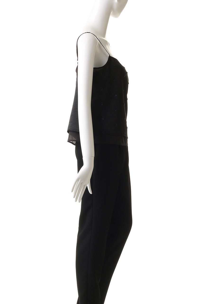 【プランク プロジェクト/PRANK PROJECT】のフラワービジューサテンビスチェ / Flower Bejeweled Satin Bustier 人気、トレンドファッション・服の通販 founy(ファニー) 　ファッション　Fashion　レディースファッション　Fashion for Women　トップス・カットソー　Cut & Sew Tops　キャミソール&ノースリーブ　Camisoles & Sleeveless Tops　シャツ・ブラウス・オフィスカジュアル　Elegant Blouses & Button-Ups　ビスチェ　Bustiers & Corset Tops / Layered Bustier Style　キャミソール　Camisole, Spaghetti Strap Top　サテン　Satin, Glossy Fabric　シアー　Sheer, See-Through　シンプル　Simple, Minimal　セットアップ　Set-Up, Coordinated Outfit　ノースリーブ　Sleeveless, No-Sleeve　パーティ　Party, Party Style　フラワー　Flower, Floral　モチーフ　Motif, Design Theme　リゾート　Resort, Vacation Style　ワッシャー　Washer, Crinkled Finish　無地　Plain, Solid Color　other-3|ID: prp329100004592317 ipo3291000000036392573