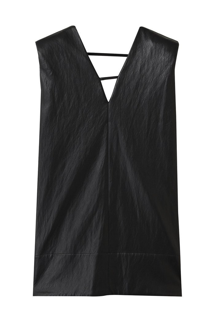 【プランク プロジェクト/PRANK PROJECT】のフロントレザーボクシーVネックトップ / Front Leather Boxy V Neck Top インテリア・キッズ・メンズ・レディースファッション・服の通販 founy(ファニー) https://founy.com/ ファッション Fashion レディースファッション Ladies' Fashion Online トップス・カットソー Tops/Tshirt キャミソール / ノースリーブ No Sleeves シャツ/ブラウス Shirts/Blouses Vネック V-Neck ウォッシャブル Washable カットソー Cut And Sew ノースリーブ No Sleeve フェイクレザー Faux Leather リアル Real 夏 Summer NEW・新作・新着・新入荷 New Arrivals |ID: prp329100004592319 ipo3291000000032602501