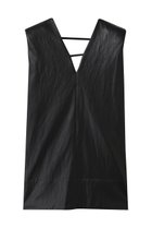 【プランク プロジェクト/PRANK PROJECT】のフロントレザーボクシーVネックトップ / Front Leather Boxy V Neck Top BLK(ブラック)|ID: prp329100004592319 ipo3291000000036140508