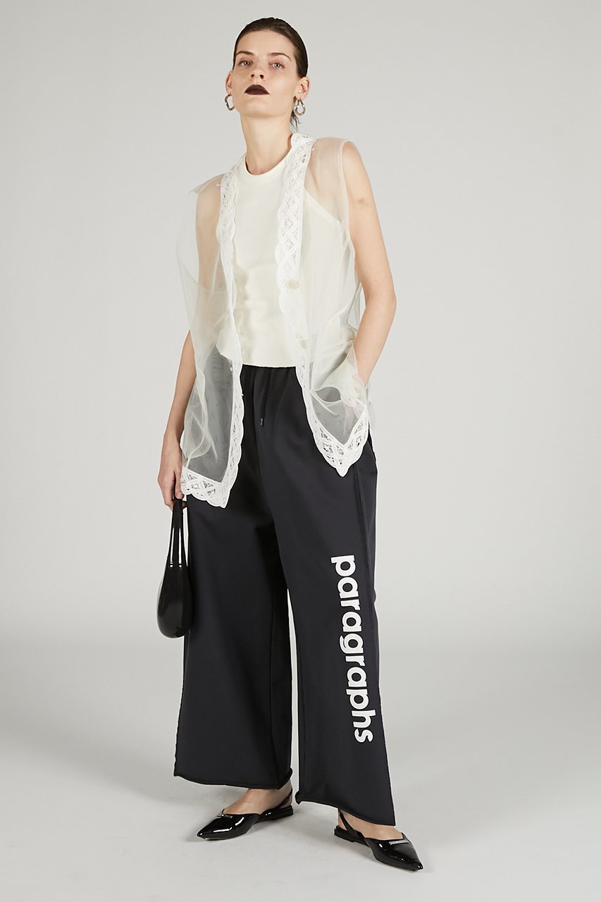 【プランク プロジェクト/PRANK PROJECT】のトリムレースチュールジレ / Trimmed Lace Tulle Gilet 人気、トレンドファッション・服の通販 founy(ファニー) 　ファッション　Fashion　レディースファッション　Fashion for Women　アウター　Coat / Outerwear Collection　トップス・カットソー　Cut & Sew Tops　キャミソール&ノースリーブ　Camisoles & Sleeveless Tops　シャツ・ブラウス・オフィスカジュアル　Elegant Blouses & Button-Ups　ベスト&ジレ / 重ね着スタイル　Vests & Gilets　インナー　Innerwear　キャミソール　Camisole, Spaghetti Strap Top　ノースリーブ　Sleeveless, No-Sleeve　ポケット　Pocket, Pocket Detail　レース　Lace, Lace Fabric　新作・新入荷　New Arrivals / New In　春　Spring　秋　Autumn　other-8|ID: prp329100004592320 ipo3291000000032602519