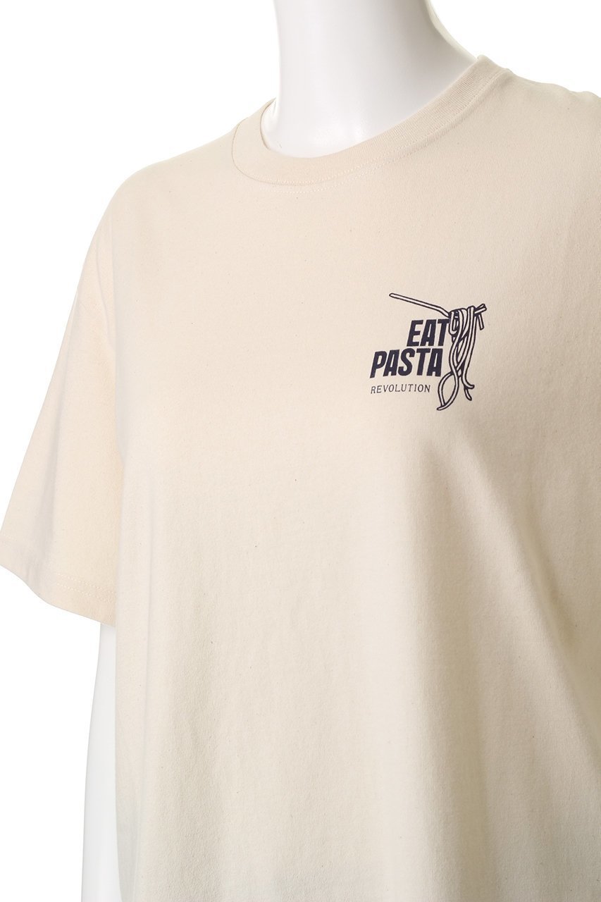 【サードマガジン/THIRD MAGAZINE】の【REVOLUTION】EAT PASTA Tシャツ 人気、トレンドファッション・服の通販 founy(ファニー) 　ファッション　Fashion　レディースファッション　Ladies' Fashion Online　トップス・カットソー　Tops/Tshirt　シャツ/ブラウス　Shirts/Blouses　ロング / Tシャツ　T-Shirts　カットソー　Cut and Sewn　ショート　Short　スリーブ　Sleeve　プリント　Print　NEW・新作・新着・新入荷　New Arrivals　other-5|ID: prp329100004592329 ipo3291000000032602588