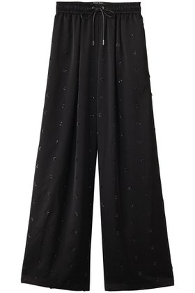 【プランク プロジェクト/PRANK PROJECT】のフラワービジューサテンイージーパンツ / Flower Beaded Satin Easy Pants 人気、トレンドファッション・服の通販 founy(ファニー) ファッション Fashion レディースファッション Fashion for Women パンツ Pants & Trousers サテン Satin, Glossy Fabric セットアップ Set-Up, Coordinated Outfit パーティ Party, Party Style フラワー Flower, Floral モチーフ Motif, Design Theme リゾート Resort, Vacation Style ワッシャー Washer, Crinkled Finish |ID:prp329100004592338