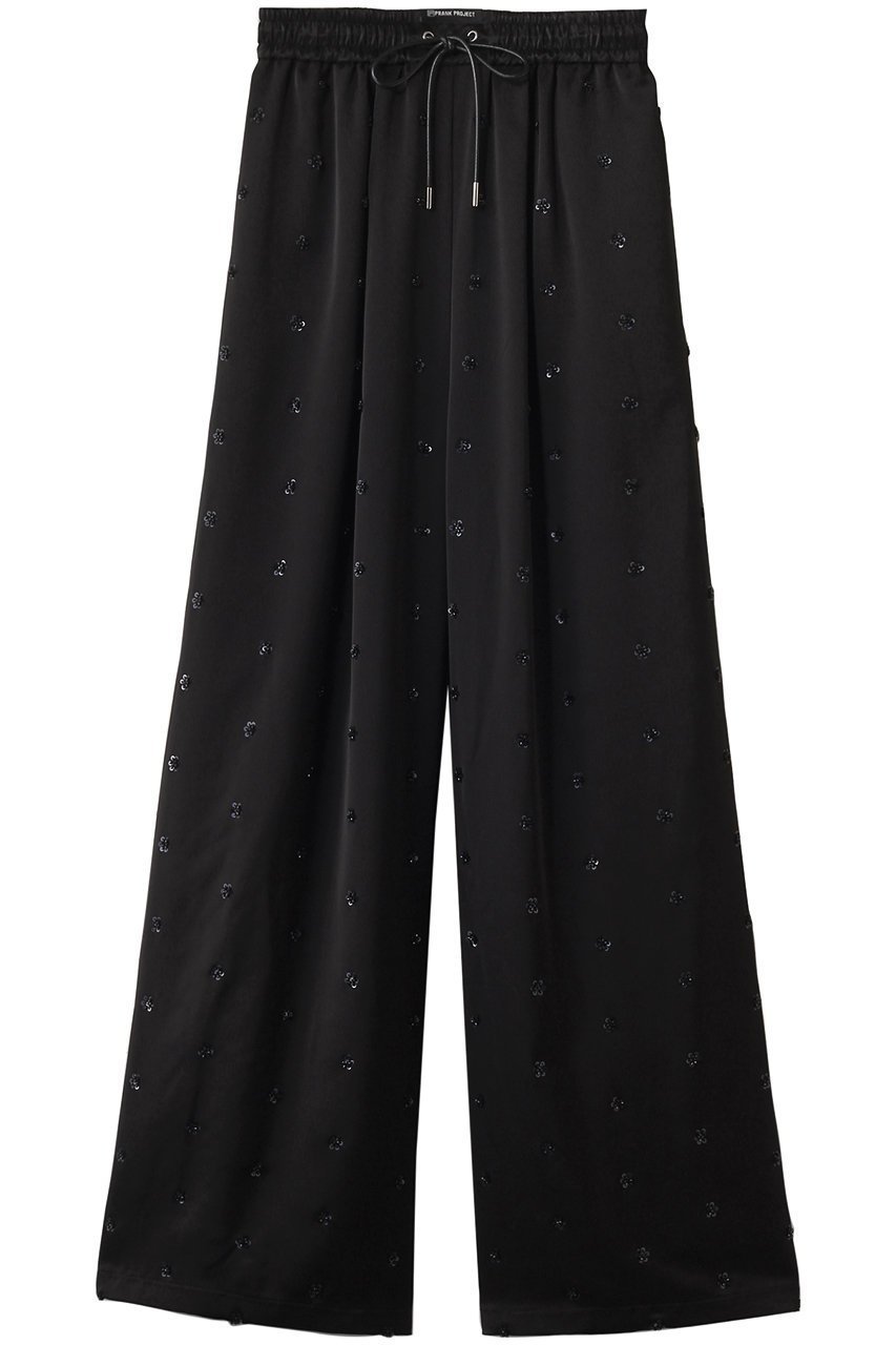 【プランク プロジェクト/PRANK PROJECT】のフラワービジューサテンイージーパンツ / Flower Beaded Satin Easy Pants 人気、トレンドファッション・服の通販 founy(ファニー) 　ファッション　Fashion　レディースファッション　Ladies' Fashion Online　パンツ　Pants　サテン　Satin　セットアップ　Set Up　パーティ　Party　フラワー　Flower　モチーフ　Motif　リゾート　Resort　ワッシャー　Washer　NEW・新作・新着・新入荷　New Arrivals　 other-1|ID: prp329100004592338 ipo3291000000032602646