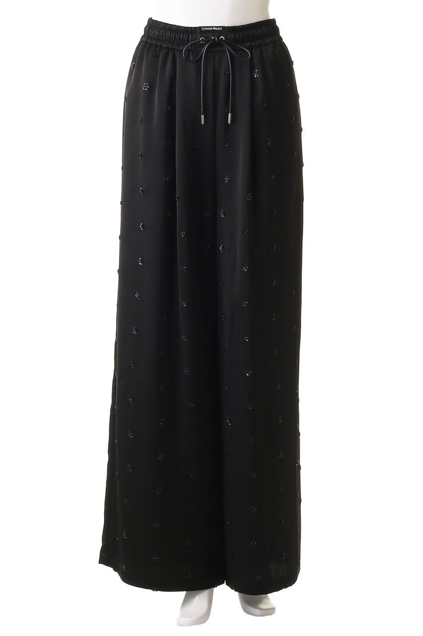 【プランク プロジェクト/PRANK PROJECT】のフラワービジューサテンイージーパンツ / Flower Beaded Satin Easy Pants 人気、トレンドファッション・服の通販 founy(ファニー) 　ファッション　Fashion　レディースファッション　Ladies' Fashion Online　パンツ　Pants　サテン　Satin　セットアップ　Set Up　パーティ　Party　フラワー　Flower　モチーフ　Motif　リゾート　Resort　ワッシャー　Washer　NEW・新作・新着・新入荷　New Arrivals　other-2|ID: prp329100004592338 ipo3291000000032602649