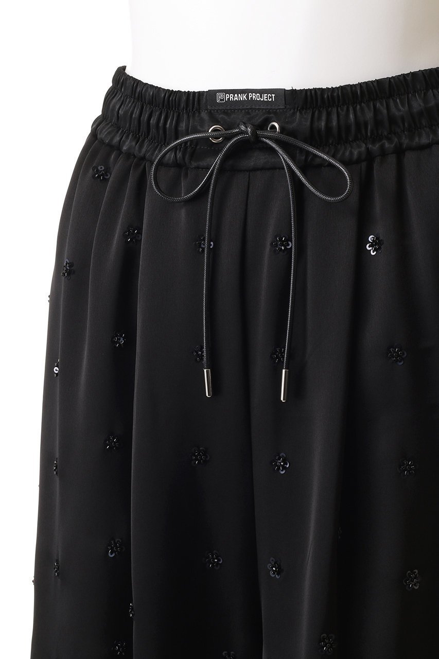 【プランク プロジェクト/PRANK PROJECT】のフラワービジューサテンイージーパンツ / Flower Beaded Satin Easy Pants 人気、トレンドファッション・服の通販 founy(ファニー) 　ファッション　Fashion　レディースファッション　Ladies' Fashion Online　パンツ　Pants　サテン　Satin　セットアップ　Set Up　パーティ　Party　フラワー　Flower　モチーフ　Motif　リゾート　Resort　ワッシャー　Washer　NEW・新作・新着・新入荷　New Arrivals　other-5|ID: prp329100004592338 ipo3291000000032602652