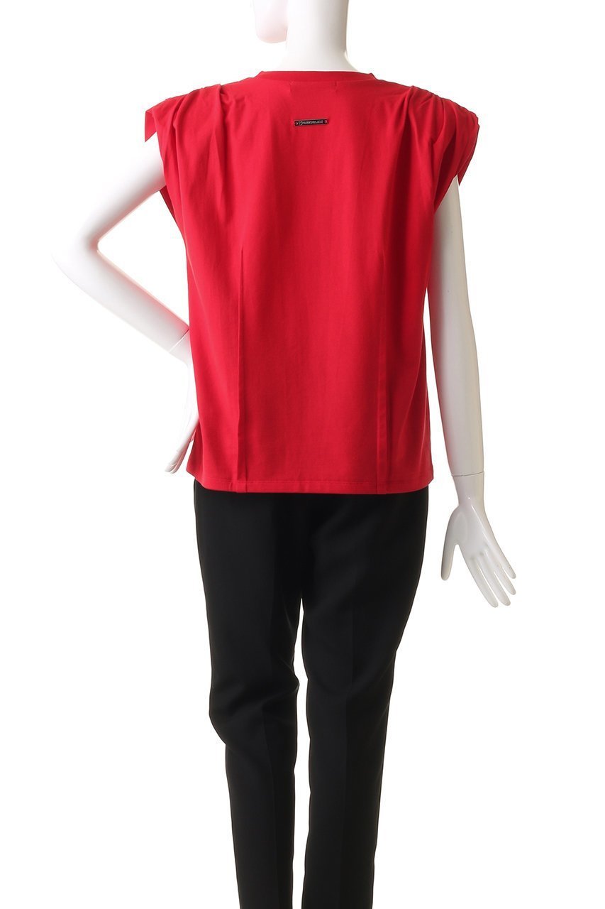 【プランク プロジェクト/PRANK PROJECT】のパワーショルダーTシャツ / Power Shoulder T-Shirt 人気、トレンドファッション・服の通販 founy(ファニー) ファッション Fashion レディースファッション Fashion for Women トップス・カットソー Cut & Sew Tops シャツ・ブラウス・オフィスカジュアル Elegant Blouses & Button-Ups ロングTシャツ・Tシャツ Longline T-Shirts & Tees カットソー・ベーシックTシャツ Cut-and-Sewn Tops / Stretch Tees & Basics ギャザー Gathered, Ruffled ショルダー Shoulder, Shoulder Strap ショート Short, Short Length シンプル Simple, Minimal スリーブ Sleeve, Long Sleeve / Short Sleeve other-4|ID: prp329100004592339 ipo3291000000034421009