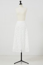 【デザイン ワークス/DESIGN WORKS】の【BEAUVET】ケミカルレースフレアスカート ホワイト|ID: prp329100004593254 ipo3291000000035691028