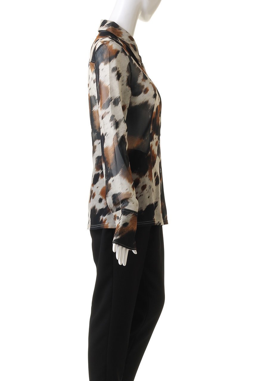 【プランク プロジェクト/PRANK PROJECT】のCOWプリントスリムシャツ / COW Printed Slim Shirt 人気、トレンドファッション・服の通販 founy(ファニー) 　ファッション　Fashion　レディースファッション　Ladies' Fashion Online　トップス・カットソー　Tops/Tshirt　シャツ/ブラウス　Shirts/Blouses　おすすめ　Recommend　スラックス　Slacks　スリム　Slim　スリーブ　Sleeve　セットアップ　Set Up　トレンド　Trend　フィット　Fit　プリント　Print　マニッシュ　Mannish　ロング　Long　ワイド　Wide　other-3|ID: prp329100004593257 ipo3291000000032613365