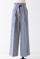 【デザイン ワークス/DESIGN WORKS】の【BEAUVET】ストライプワイドパンツ 人気、トレンドファッション・服の通販 founy(ファニー) ファッション Fashion レディースファッション Ladies' Fashion Online パンツ Pants ストライプ Stripe フィット Fit ワイド Wide thumbnail ネイビー|ID: prp329100004593258 ipo3291000000032613451