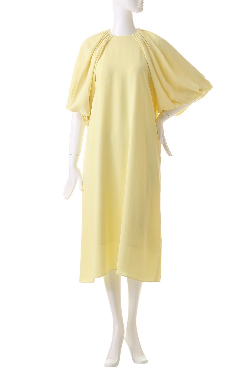 【デザイン ワークス/DESIGN WORKS】のバルーンスリーブワンピース 人気、トレンドファッション・服の通販 founy(ファニー) 　ファッション　Fashion　レディースファッション　Fashion for Women　ワンピース　Dresses　チュニック　Tunic Tops & Dresses　とろみ　Fluid, Flowy Fabric　ギャザー　Gathered, Ruffled　シアー　Sheer, See-Through　スリーブ　Sleeve, Long Sleeve / Short Sleeve　チュニック　Tunic, Long Top　バルーン　Balloon, Balloon Silhouette　ロング　Long, Long-Length　other-2|ID: prp329100004593259 ipo3291000000035690347