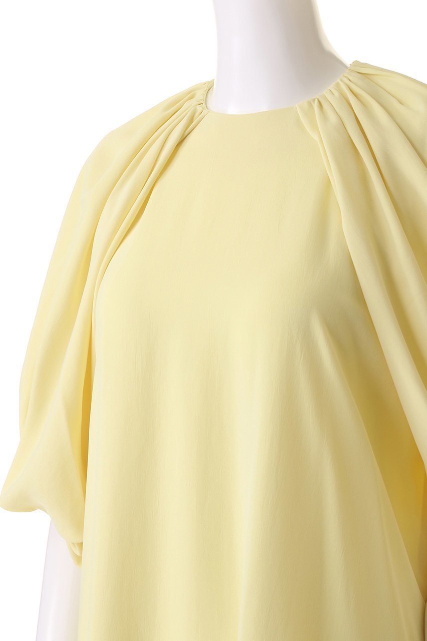 【デザイン ワークス/DESIGN WORKS】のバルーンスリーブワンピース 人気、トレンドファッション・服の通販 founy(ファニー) 　ファッション　Fashion　レディースファッション　Fashion for Women　ワンピース　Dresses　チュニック　Tunic Tops & Dresses　とろみ　Fluid, Flowy Fabric　ギャザー　Gathered, Ruffled　シアー　Sheer, See-Through　スリーブ　Sleeve, Long Sleeve / Short Sleeve　チュニック　Tunic, Long Top　バルーン　Balloon, Balloon Silhouette　ロング　Long, Long-Length　other-5|ID: prp329100004593259 ipo3291000000035690350