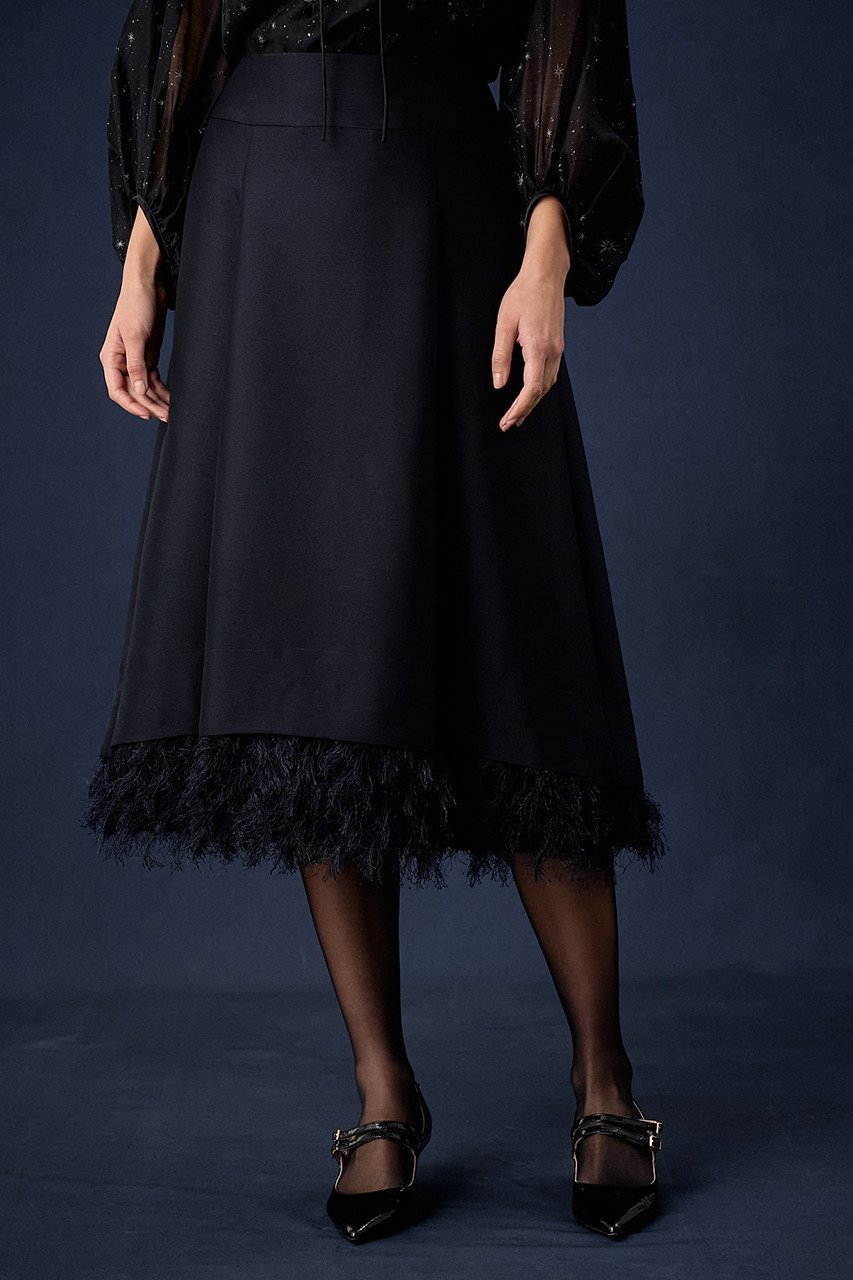 【アナイ/ANAYI】のダブルクロスタックスカート 人気、トレンドファッション・服の通販 founy(ファニー) 　ファッション　Fashion　レディースファッション　Ladies' Fashion Online　スカート　Skirt　アクセサリー　Accessories　コレクション　Collection　シンプル　Simple　ジャカード　Jacquard　スパンコール　Sequins　フェミニン　Feminine　フリンジ　Fringe　フレアースカート　Flared Skirt　再入荷　Restock/Back In Stock/Re Arrival　エレガント 上品　Elegant　other-4|ID: prp329100004593267 ipo3291000000032613895