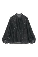 【アナイ/ANAYI】のスターグリッタープリントパフ袖ブラウス 人気、トレンドファッション・服の通販 founy(ファニー) ファッション Fashion レディースファッション Ladies' Fashion Online トップス・カットソー Tops/Tshirt シャツ/ブラウス Shirts/Blouses アクセサリー Accessories オーガンジー Organdy キャミソール Camisole コレクション Collection サテン Satin シアー Sheer スパンコール Sequins スリーブ Sleeve パイピング Piping フェミニン Feminine プリント Print リボン Ribbon ロング Long 再入荷 Restock/Back In Stock/Re Arrival |ID:prp329100004593268