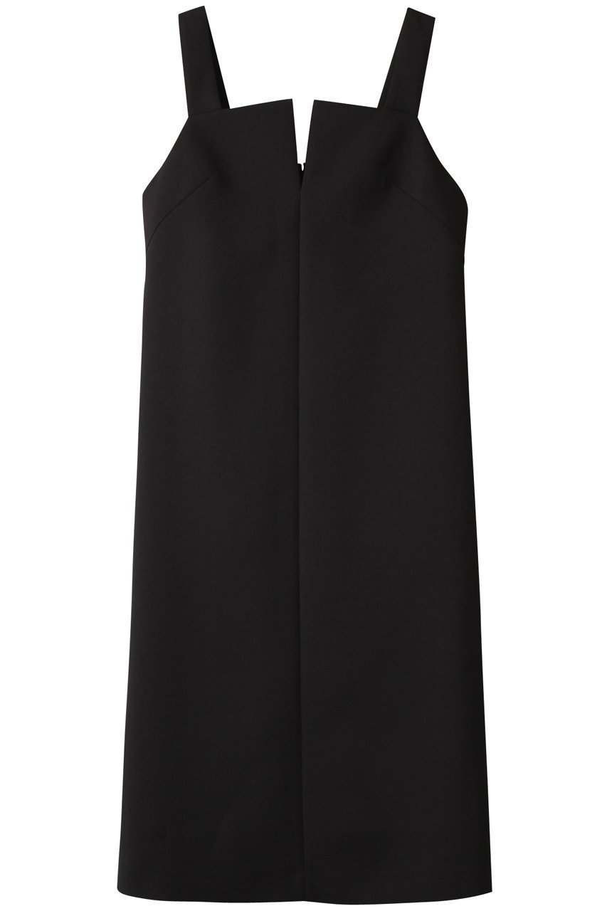 【アナイ/ANAYI】のトリプルクロスジャンパースカート インテリア・キッズ・メンズ・レディースファッション・服の通販 founy(ファニー) 　ファッション　Fashion　レディースファッション　Ladies' Fashion Online　スカート　Skirt　インナー　Inner　カッティング　Cutting　シンプル　Simple　ストレッチ　Stretch　チュニック　Tunic　フロント　Front　メタル　Metal　再入荷　Restock/Back In Stock/Re Arrival　ブラック|ID: prp329100004593275 ipo3291000000032613951