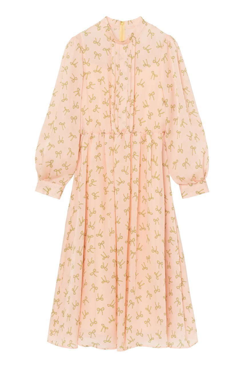 【アナイ/ANAYI】のリボンプリントワンピース 人気、トレンドファッション・服の通販 founy(ファニー) 　ファッション　Fashion　レディースファッション　Ladies' Fashion Online　ワンピース　Dress　チュニック　Tunic　イタリア　Italy　エレガント 上品　Elegant　キャミソール　Camisole　サテン　Satin　シンプル　Simple　ジャケット　Jacket　チュニック　Tunic　フェミニン　Feminine　プリント　Print　ペチコート　Petticoat　モチーフ　Motif　リボン　Ribbon　再入荷　Restock/Back In Stock/Re Arrival　別注　Special Order　 other-1|ID: prp329100004593276 ipo3291000000032613957