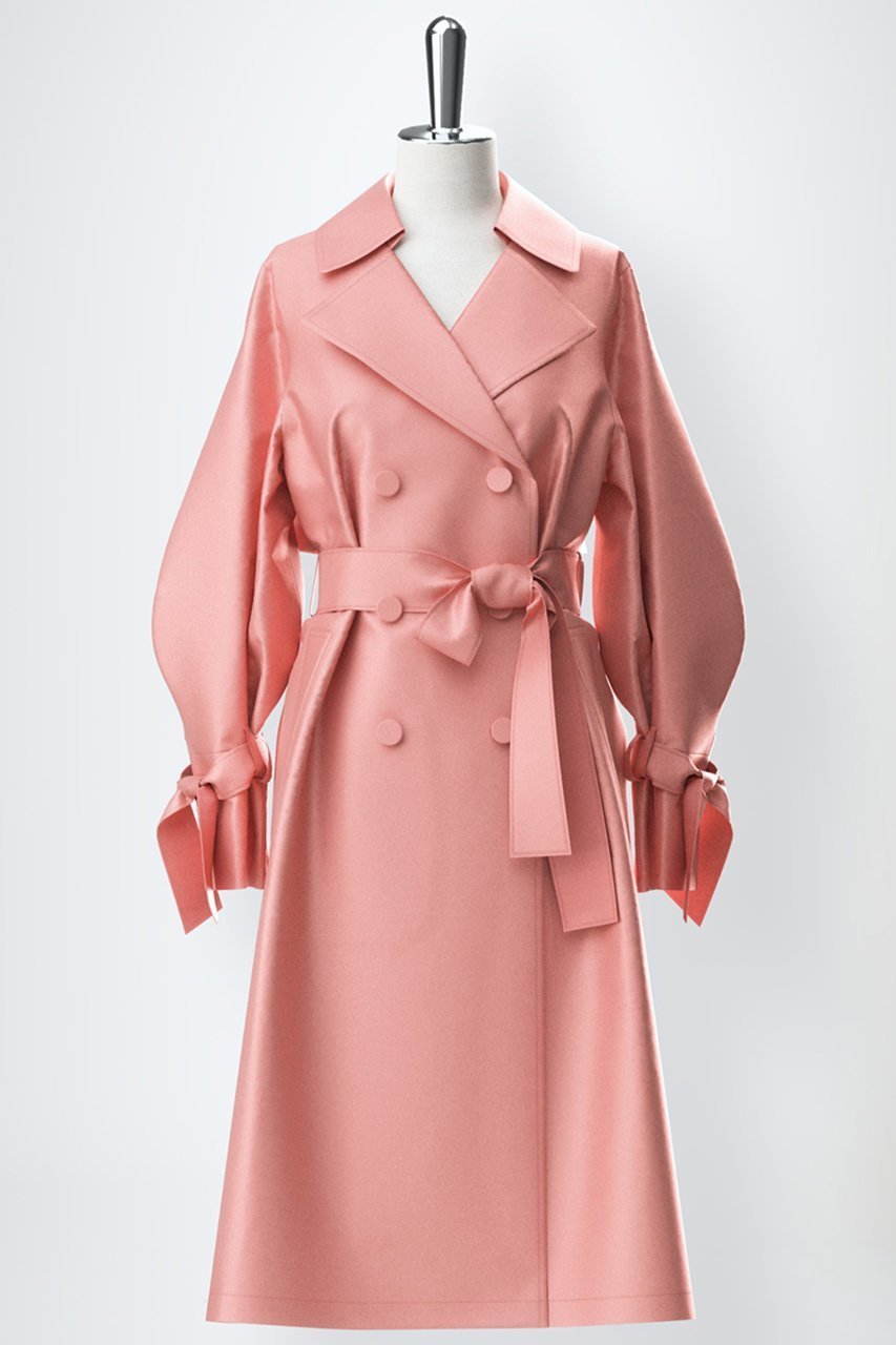 【アナイ/ANAYI】のシャイニータフタドレストレンチコート インテリア・キッズ・メンズ・レディースファッション・服の通販 founy(ファニー) 　ファッション　Fashion　レディースファッション　Ladies' Fashion Online　アウター　Coat Outerwear　コート　Coats　トレンチコート　Trench Coats　ワンピース　Dress　ドレス　Party Dresses　おすすめ　Recommend　エレガント 上品　Elegant　タフタ　Taffeta　ロング　Long　再入荷　Restock/Back In Stock/Re Arrival　ピンク|ID: prp329100004593282 ipo3291000000032614000
