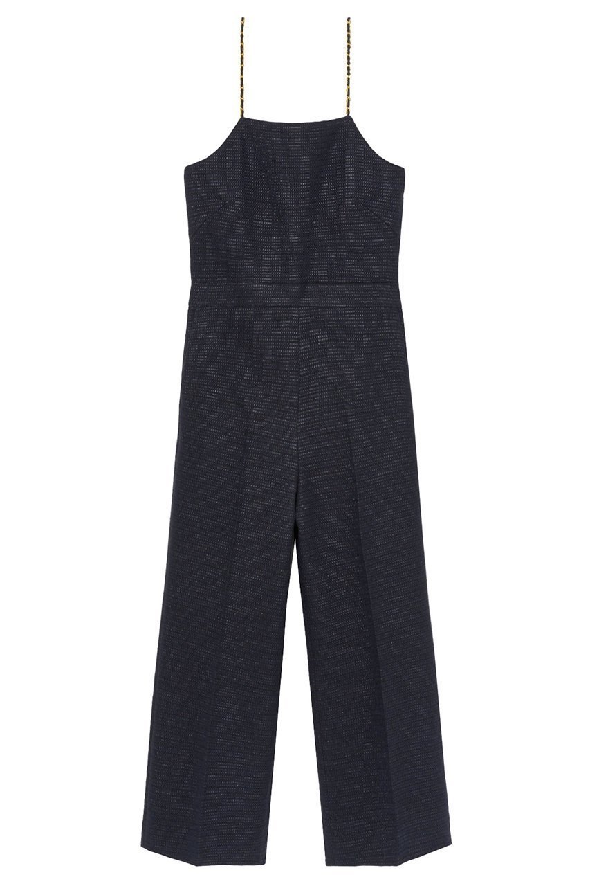 【アナイ/ANAYI】のメランジツイードオールインワン インテリア・キッズ・メンズ・レディースファッション・服の通販 founy(ファニー) 　ファッション　Fashion　レディースファッション　Ladies' Fashion Online　パンツ　Pants　おすすめ　Recommend　グラデーション　Gradation　チェーン　Chain　ツイード　Tweed　デニム　Denim　ブライト　Bright　メランジ　Melange　ラップ　Wrap　ワイド　Wide　エレガント 上品　Elegant　再入荷　Restock/Back In Stock/Re Arrival　春　Spring　ネイビー|ID: prp329100004593286 ipo3291000000032614025