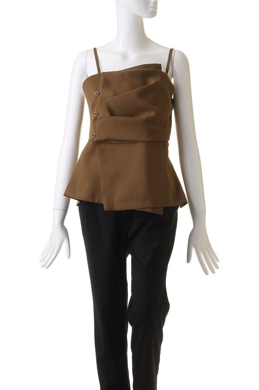 【アナイ/ANAYI】のストレッチツイルタックキャミブラウス 人気、トレンドファッション・服の通販 founy(ファニー) 　ファッション　Fashion　レディースファッション　Ladies' Fashion Online　トップス・カットソー　Tops/Tshirt　キャミソール / ノースリーブ　No Sleeves　シャツ/ブラウス　Shirts/Blouses　ジャケット　Jacket　ノースリーブ　No Sleeve　ラップ　Wrap　再入荷　Restock/Back In Stock/Re Arrival　other-2|ID: prp329100004593291 ipo3291000000032614050