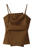 【アナイ/ANAYI】のストレッチツイルタックキャミブラウス ブラウン|ID: prp329100004593291 ipo3291000000035053996