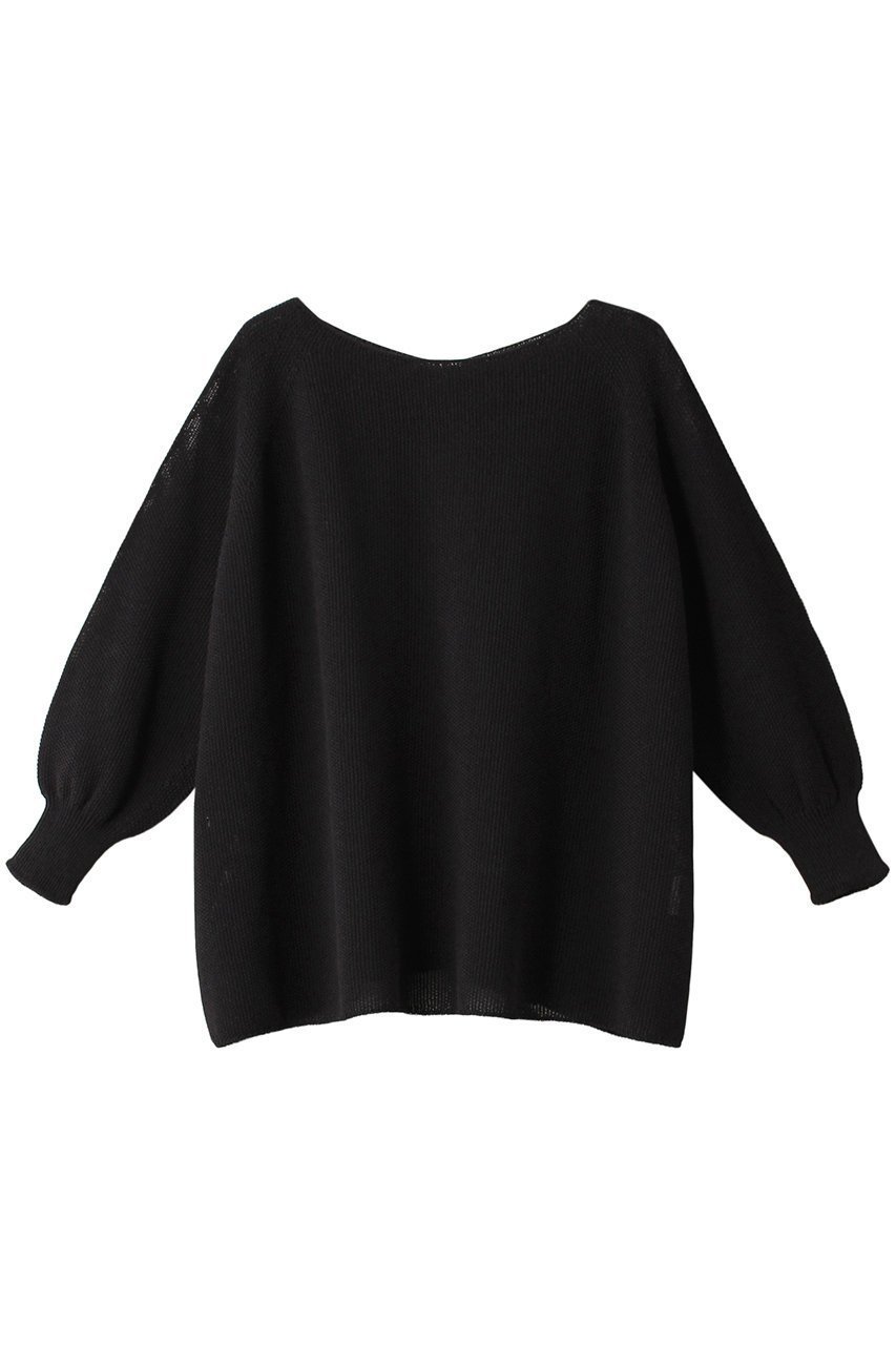【アナイ/ANAYI】の和紙カノコビッグシルエットプルオーバー インテリア・キッズ・メンズ・レディースファッション・服の通販 founy(ファニー) 　ファッション　Fashion　レディースファッション　Ladies' Fashion Online　トップス・カットソー　Tops/Tshirt　ニット　Knit Tops　プルオーバー　Pullover　シアー　Sheer　シンプル　Simple　スリーブ　Sleeve　再入荷　Restock/Back In Stock/Re Arrival　ブラック|ID: prp329100004593292 ipo3291000000032614058