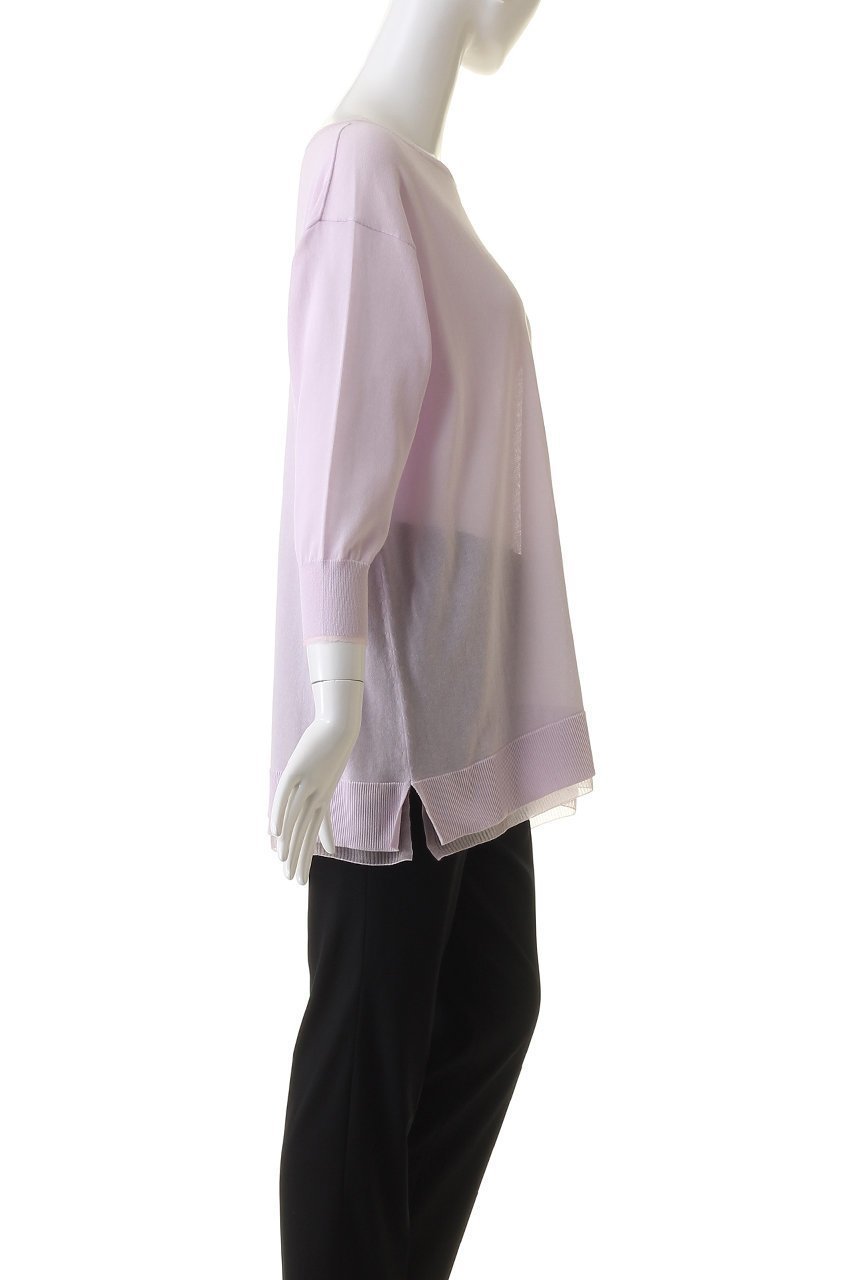【アナイ/ANAYI】のシアーリブレイヤードプルオーバー 人気、トレンドファッション・服の通販 founy(ファニー) 　ファッション　Fashion　レディースファッション　Ladies' Fashion Online　トップス・カットソー　Tops/Tshirt　ニット　Knit Tops　プルオーバー　Pullover　シアー　Sheer　シンプル　Simple　トレンド　Trend　再入荷　Restock/Back In Stock/Re Arrival　other-3|ID: prp329100004593297 ipo3291000000032614092