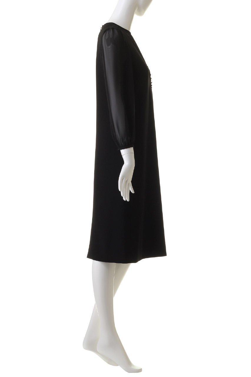 【アナイ/ANAYI】のストレッチクロスレイヤードドレスワンピース 人気、トレンドファッション・服の通販 founy(ファニー) 　ファッション　Fashion　レディースファッション　Ladies' Fashion Online　ワンピース　Dress　ドレス　Party Dresses　チュニック　Tunic　エレガント 上品　Elegant　シアー　Sheer　チュニック　Tunic　ドッキング　Docking　フォーマル　Formal　フリル　Frills　ロング　Long　再入荷　Restock/Back In Stock/Re Arrival　other-3|ID: prp329100004593298 ipo3291000000032614098