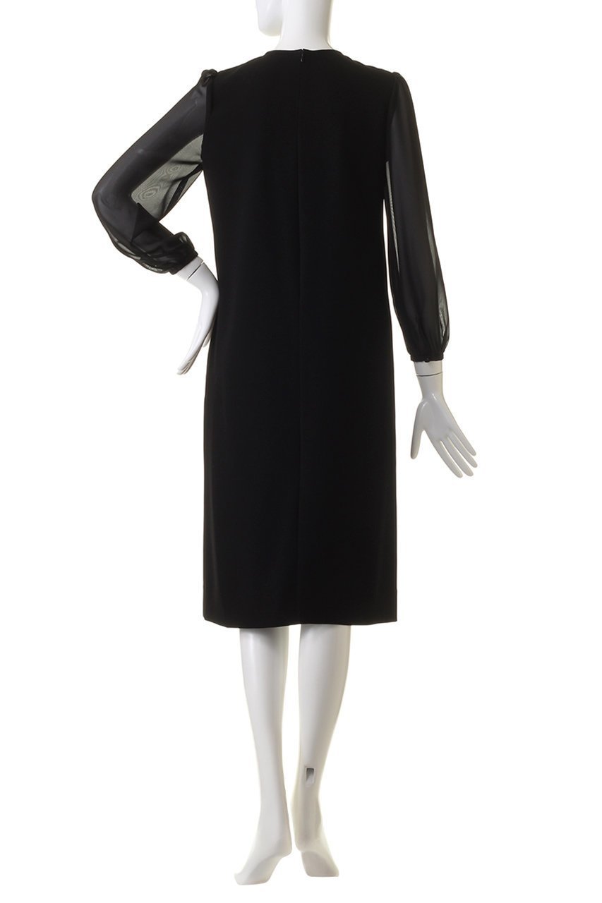 【アナイ/ANAYI】のストレッチクロスレイヤードドレスワンピース 人気、トレンドファッション・服の通販 founy(ファニー) 　ファッション　Fashion　レディースファッション　Ladies' Fashion Online　ワンピース　Dress　ドレス　Party Dresses　チュニック　Tunic　エレガント 上品　Elegant　シアー　Sheer　チュニック　Tunic　ドッキング　Docking　フォーマル　Formal　フリル　Frills　ロング　Long　再入荷　Restock/Back In Stock/Re Arrival　other-4|ID: prp329100004593298 ipo3291000000032614099
