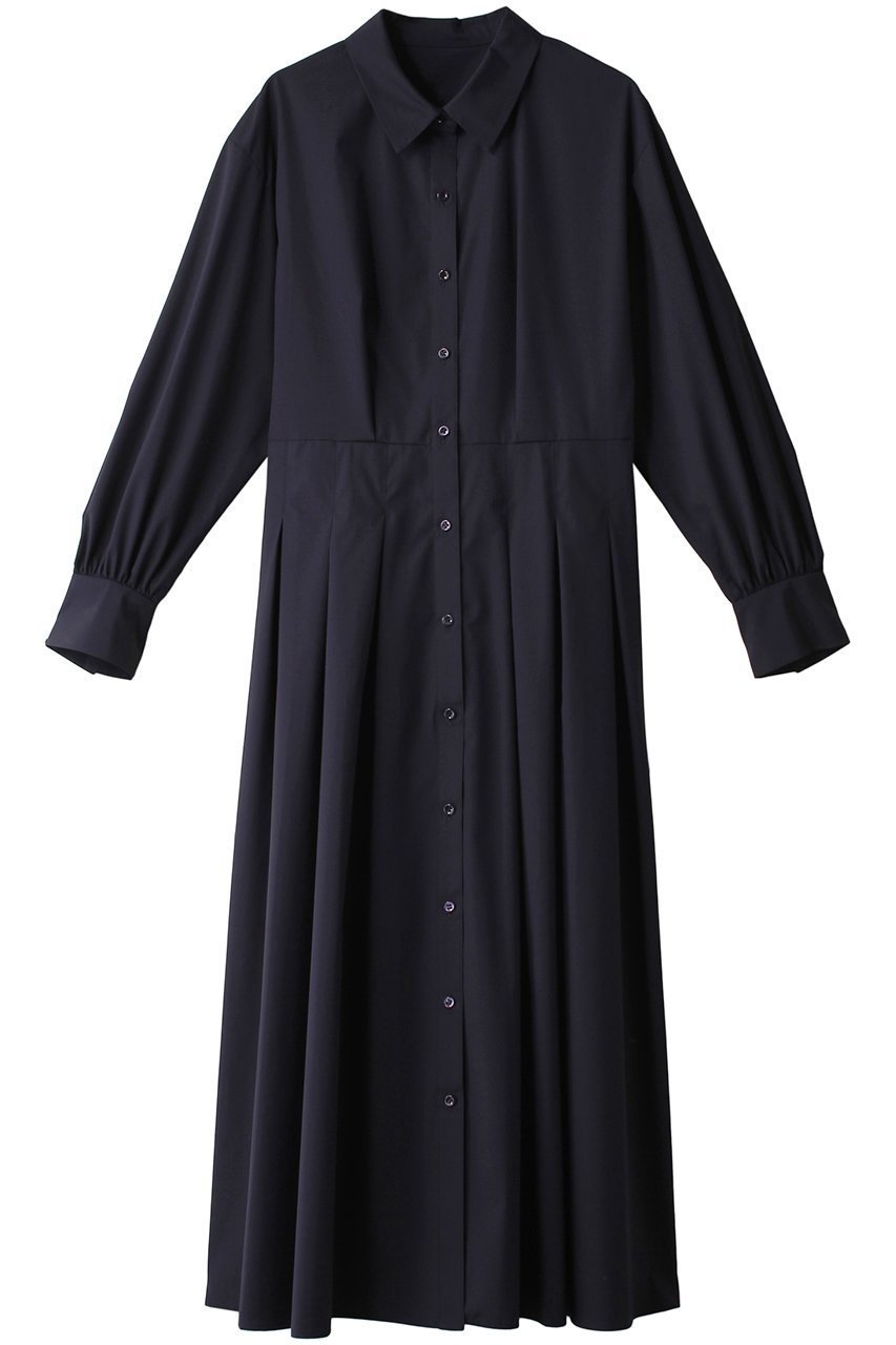 【アナイ/ANAYI】のブロードタックフレアワンピース インテリア・キッズ・メンズ・レディースファッション・服の通販 founy(ファニー) 　ファッション　Fashion　レディースファッション　Ladies' Fashion Online　ワンピース　Dress　チュニック　Tunic　チュニック　Tunic　ブロード　Broad　ロング　Long　エレガント 上品　Elegant　今季　This Season　再入荷　Restock/Back In Stock/Re Arrival　ネイビー|ID: prp329100004593300 ipo3291000000032614109