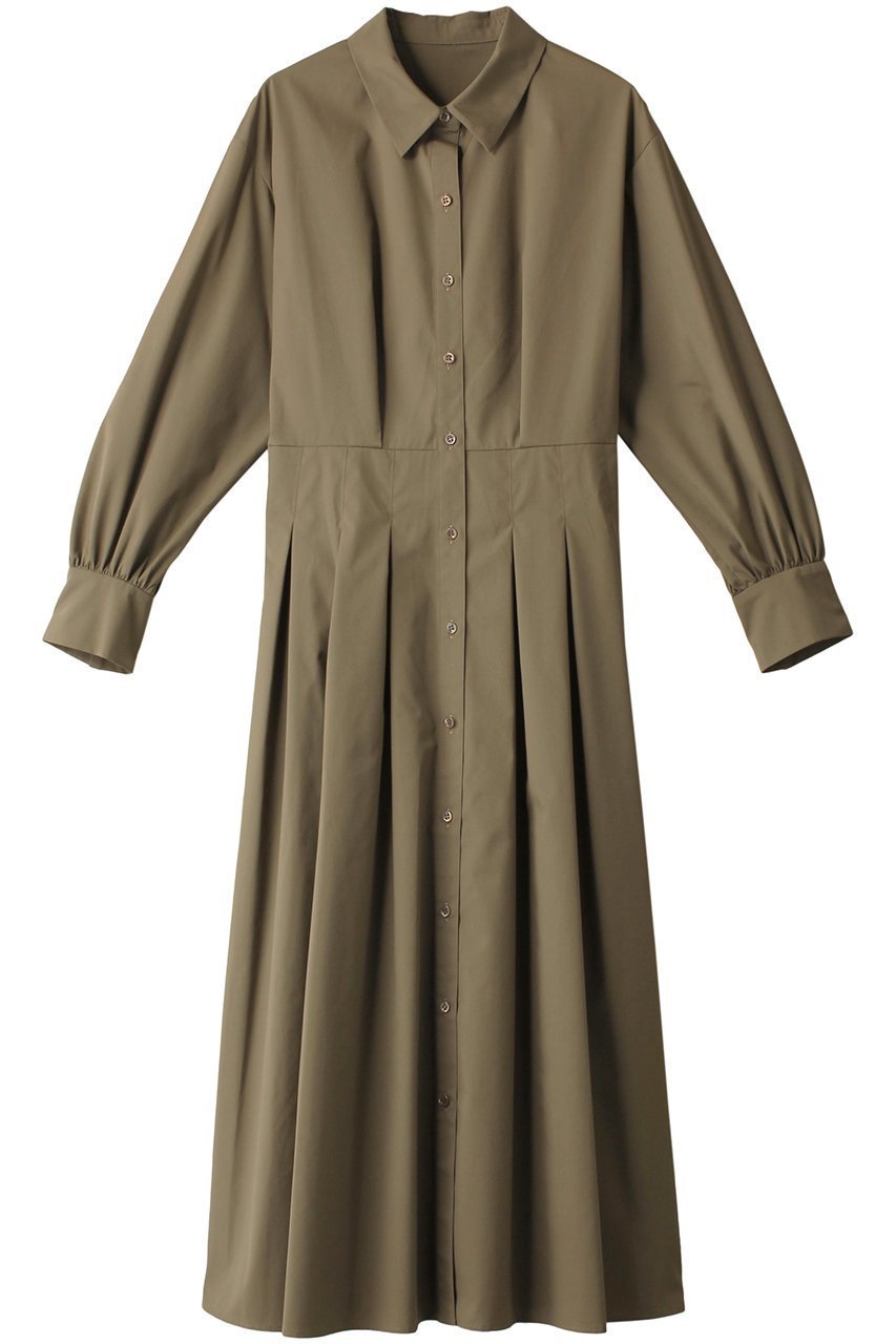 【アナイ/ANAYI】のブロードタックフレアワンピース インテリア・キッズ・メンズ・レディースファッション・服の通販 founy(ファニー) 　ファッション　Fashion　レディースファッション　Ladies' Fashion Online　ワンピース　Dress　チュニック　Tunic　チュニック　Tunic　ブロード　Broad　ロング　Long　エレガント 上品　Elegant　今季　This Season　再入荷　Restock/Back In Stock/Re Arrival　カーキ|ID: prp329100004593300 ipo3291000000032614110