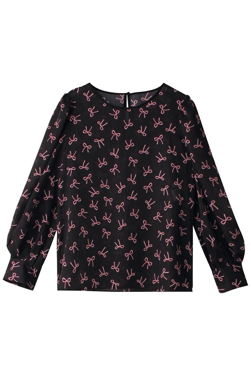 【アナイ/ANAYI】のリボンPTタックスリーブブラウス インテリア・キッズ・メンズ・レディースファッション・服の通販 founy(ファニー) 　ファッション　Fashion　レディースファッション　Ladies' Fashion Online　トップス・カットソー　Tops/Tshirt　シャツ/ブラウス　Shirts/Blouses　スリーブ　Sleeve　ダウン　Down　デニム　Denim　ファブリック　Fabric　フェミニン　Feminine　フレア　Flare　プリント　Print　リボン　Ribbon　ロング　Long　エレガント 上品　Elegant　再入荷　Restock/Back In Stock/Re Arrival　ブラック|ID: prp329100004593305 ipo3291000000032614139