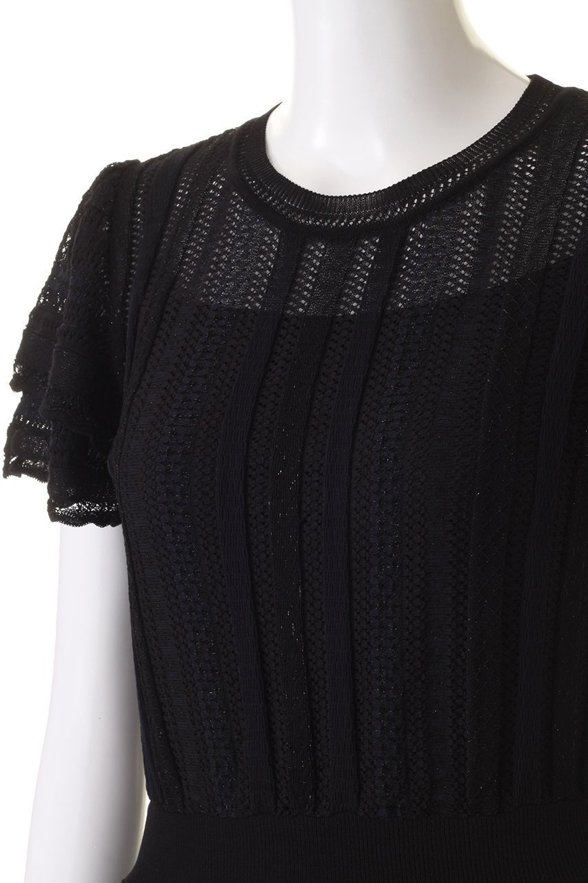 【アナイ/ANAYI】のイタリアンニットレースドレス 人気、トレンドファッション・服の通販 founy(ファニー) 　ファッション　Fashion　レディースファッション　Ladies' Fashion Online　ワンピース　Dress　ドレス　Party Dresses　チュニック　Tunic　おすすめ　Recommend　イタリア　Italy　ジャカード　Jacquard　チュニック　Tunic　パーティ　Party　レース　Race　ロング　Long　再入荷　Restock/Back In Stock/Re Arrival　other-5|ID: prp329100004593310 ipo3291000000032614174