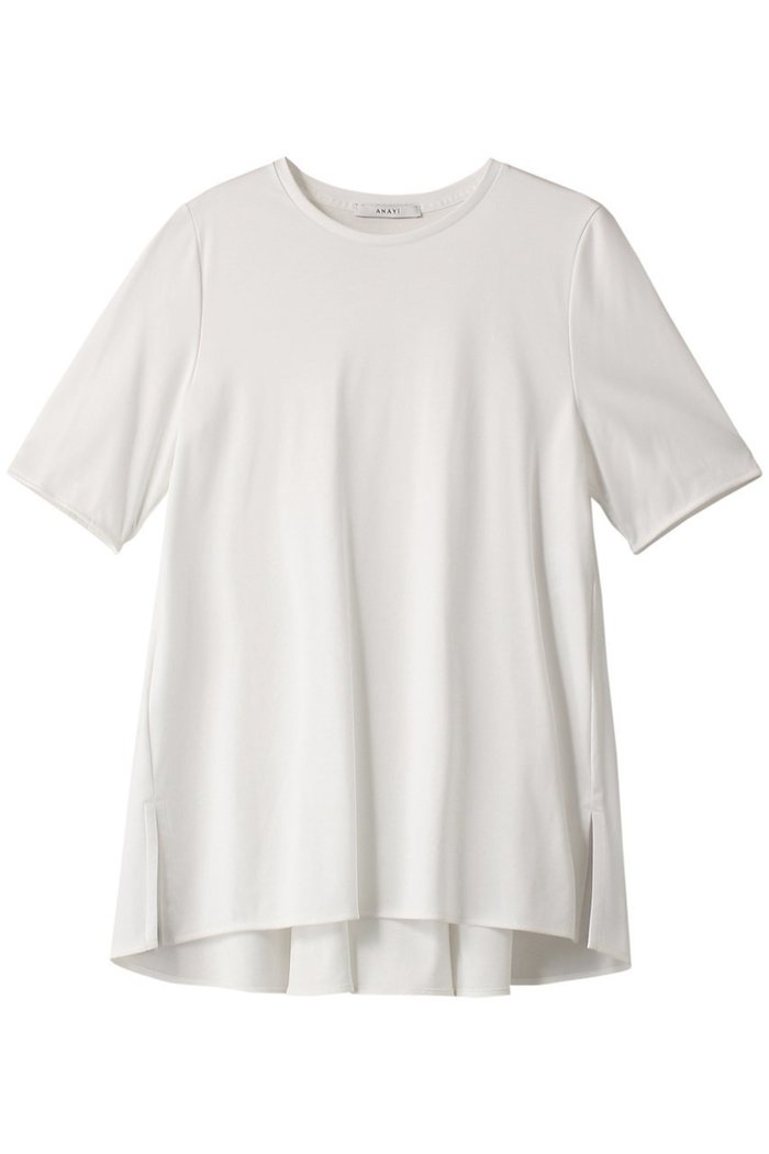 【アナイ/ANAYI】のコットンスムース後ろフレアプルオーバー インテリア・キッズ・メンズ・レディースファッション・服の通販 founy(ファニー) https://founy.com/ ファッション Fashion レディースファッション Fashion for Women トップス・カットソー Cut & Sew Tops シャツ・ブラウス・オフィスカジュアル Elegant Blouses & Button-Ups ロングTシャツ・Tシャツ Longline T-Shirts & Tees カジュアルプルオーバー・ニットトップス Pullovers & Knit Tops / Casual Pullovers カットソー・ベーシックTシャツ Cut-and-Sewn Tops / Stretch Tees & Basics おすすめ Recommended / Our Picks カットソー Cut and Sewn Top ショート Short, Short Length スリット Slit, Slit Detail スリーブ Sleeve, Long Sleeve / Short Sleeve フェミニン Feminine, Girly フリル Frill, Ruffle フレア Flare, Flared エレガント 上品 Elegant |ID: prp329100004593312 ipo3291000000035054977