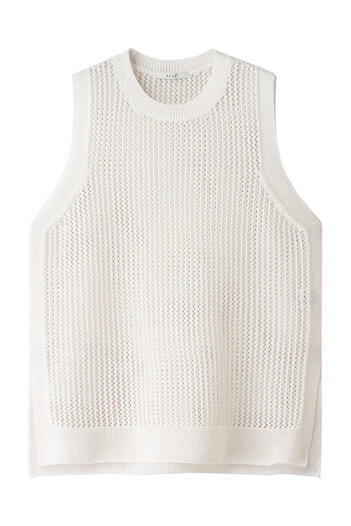 【アナイ/ANAYI】の和紙メッシュロングジレ インテリア・キッズ・メンズ・レディースファッション・服の通販 founy(ファニー) https://founy.com/ ファッション Fashion レディースファッション Ladies' Fashion Online トップス・カットソー Tops/Tshirt ニット Knit Tops ベスト/ジレ Gilets/Vests プルオーバー Pullover スリット Slit メッシュ Mesh 再入荷 Restock/Back In Stock/Re Arrival 夏 Summer |ID: prp329100004593317 ipo3291000000032614217
