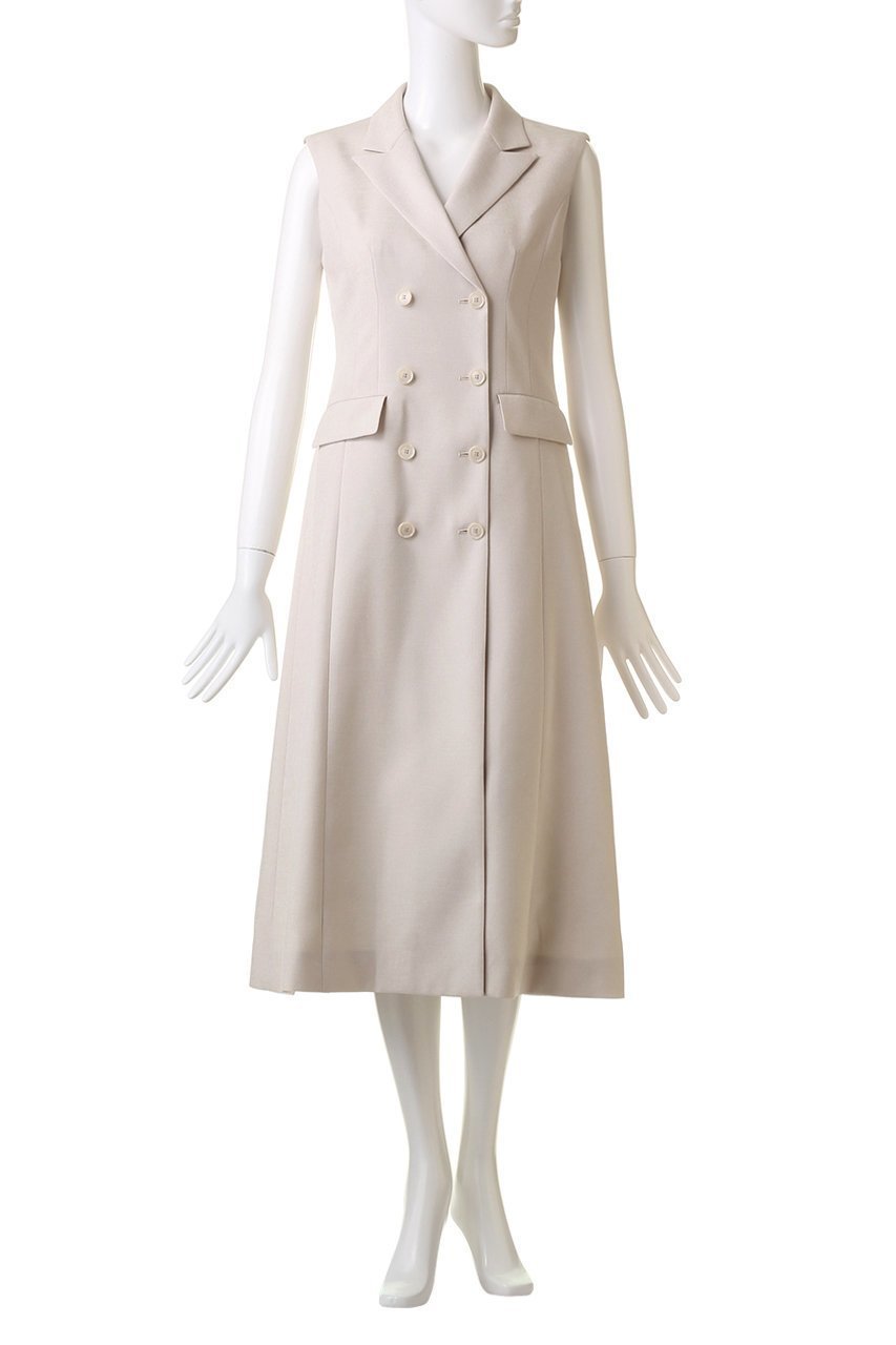 【アナイ/ANAYI】のリネンライクジレワンピース 人気、トレンドファッション・服の通販 founy(ファニー) 　ファッション　Fashion　レディースファッション　Fashion for Women　アウター　Coat / Outerwear Collection　ワンピース　Dresses　チュニック　Tunic Tops & Dresses　チュニック　Tunic, Long Top　テーラード　Tailored, Tailored Fit　フィット　Fit, Slim Fit　マニッシュ　Mannish, Boyish　ロング　Long, Long-Length　エレガント 上品　Elegant　other-2|ID: prp329100004593319 ipo3291000000035846527