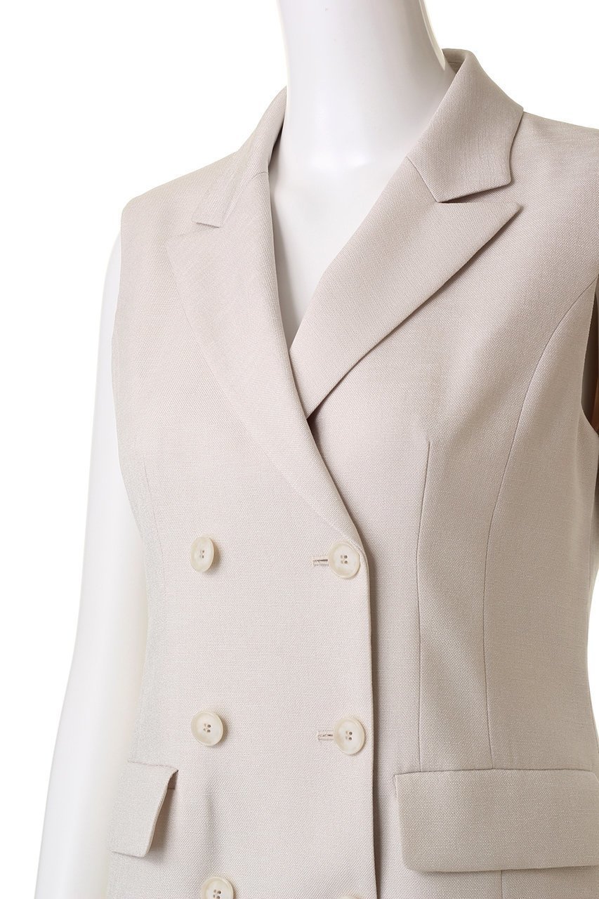 【アナイ/ANAYI】のリネンライクジレワンピース 人気、トレンドファッション・服の通販 founy(ファニー) 　ファッション　Fashion　レディースファッション　Fashion for Women　アウター　Coat / Outerwear Collection　ワンピース　Dresses　チュニック　Tunic Tops & Dresses　チュニック　Tunic, Long Top　テーラード　Tailored, Tailored Fit　フィット　Fit, Slim Fit　マニッシュ　Mannish, Boyish　ロング　Long, Long-Length　エレガント 上品　Elegant　other-5|ID: prp329100004593319 ipo3291000000035846532