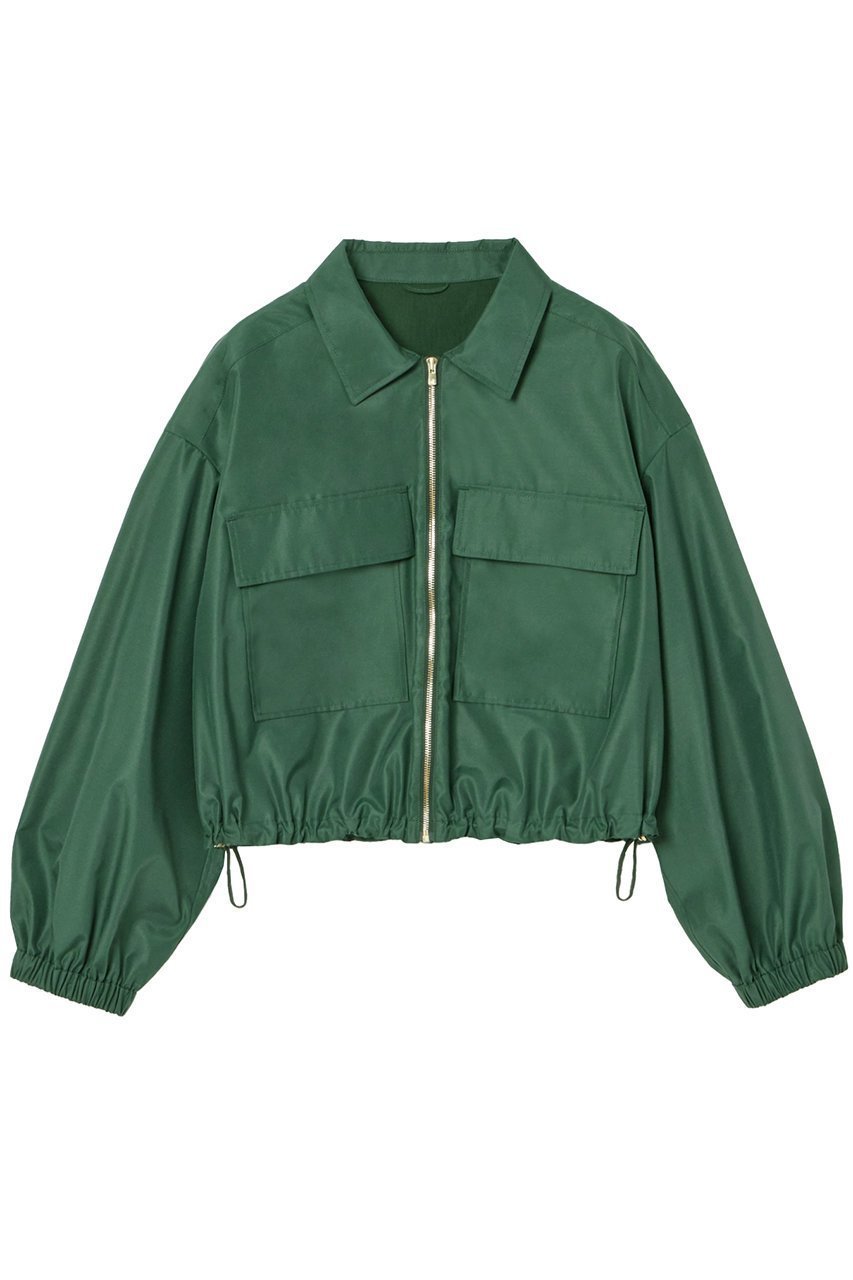 【アナイ/ANAYI】のポリタフタポケットブルゾン インテリア・キッズ・メンズ・レディースファッション・服の通販 founy(ファニー) 　ファッション　Fashion　レディースファッション　Ladies' Fashion Online　アウター　Coat Outerwear　ジャケット　Jackets　ブルゾン　Blouson/Jackets　イエロー　Yellow　インナー　Inner　サマー　Summer　ジャケット　Jacket　スピンドル　Spindle　セットアップ　Set Up　タイプライター　Typewriter　タフタ　Taffeta　ブルゾン　Blouson　プリント　Print　ポケット　Pocket　モダン　Modern　ワーク　Work　再入荷　Restock/Back In Stock/Re Arrival　夏　Summer　グリーン|ID: prp329100004593326 ipo3291000000032614290