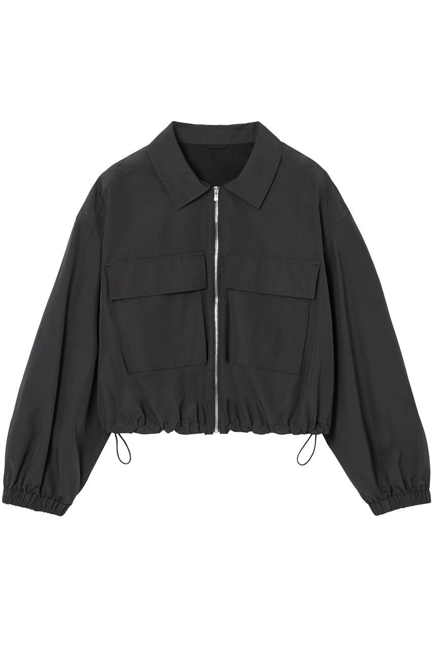 【アナイ/ANAYI】のポリタフタポケットブルゾン インテリア・キッズ・メンズ・レディースファッション・服の通販 founy(ファニー) 　ファッション　Fashion　レディースファッション　Ladies' Fashion Online　アウター　Coat Outerwear　ジャケット　Jackets　ブルゾン　Blouson/Jackets　イエロー　Yellow　インナー　Inner　サマー　Summer　ジャケット　Jacket　スピンドル　Spindle　セットアップ　Set Up　タイプライター　Typewriter　タフタ　Taffeta　ブルゾン　Blouson　プリント　Print　ポケット　Pocket　モダン　Modern　ワーク　Work　再入荷　Restock/Back In Stock/Re Arrival　夏　Summer　ブラック|ID: prp329100004593326 ipo3291000000032614291