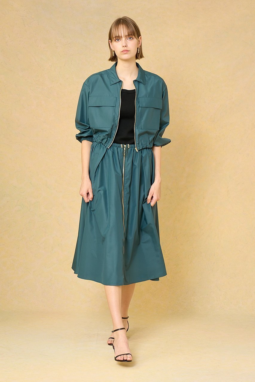 【アナイ/ANAYI】のポリタフタポケットブルゾン 人気、トレンドファッション・服の通販 founy(ファニー) 　ファッション　Fashion　レディースファッション　Fashion for Women　アウター　Coat / Outerwear Collection　レディースジャケット・軽アウター　Jackets　ブルゾンジャケット・スポーティアウター　Blouson Jackets　イエロー　Yellow　インナー　Innerwear　サマー　Summer, Summer Style　ジャケット　Jacket, Outerwear　スピンドル　Spindle, Drawcord　セットアップ　Set-Up, Coordinated Outfit　タイプライター　Typewriter Fabric, Crisp Cotton　タフタ　Taffeta, Structured Fabric　ブルゾン　Blouson, Bomber Jacket　プリント　Print, Printed Pattern　ポケット　Pocket, Pocket Detail　モダン　Modern, Contemporary　ワーク　Workwear, Utility Style　夏　Summer　other-5|ID: prp329100004593326 ipo3291000000035989702