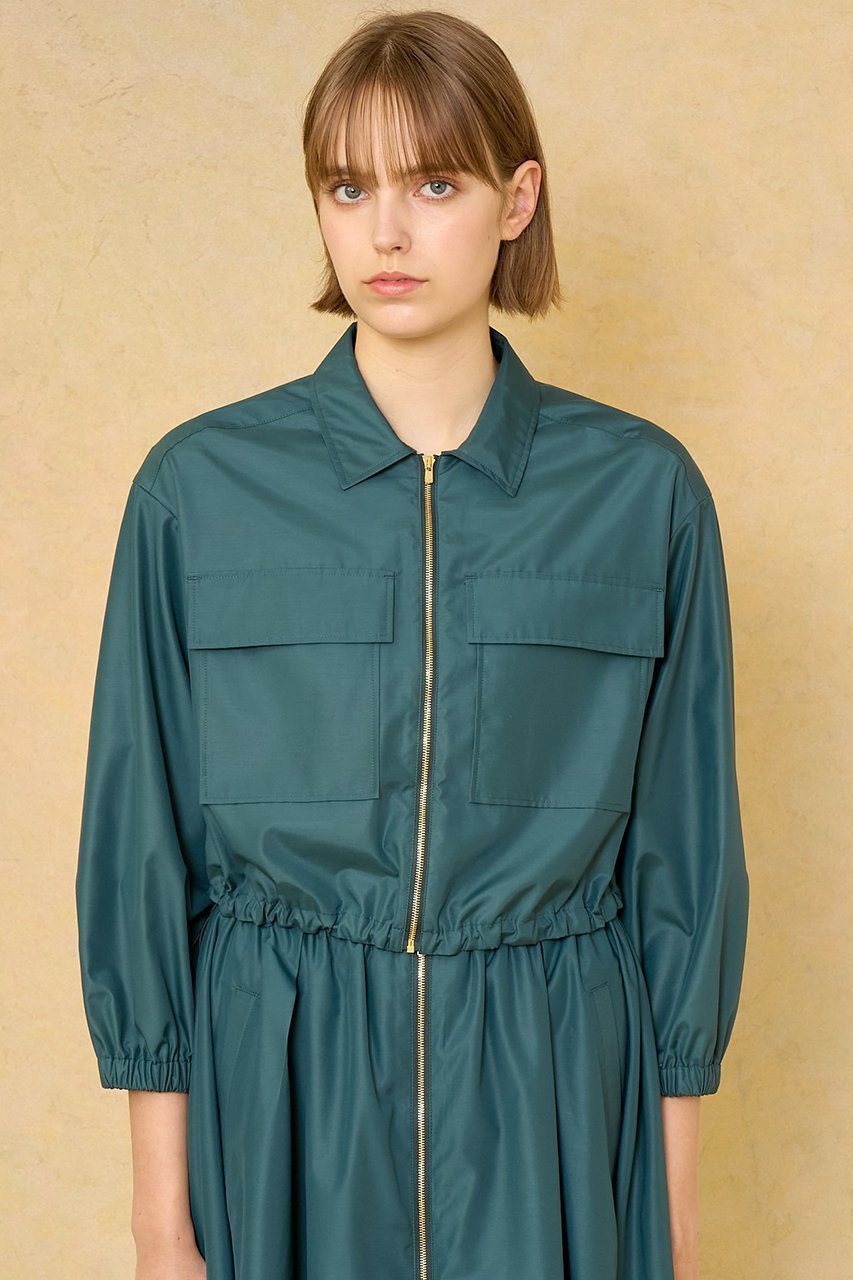 【アナイ/ANAYI】のポリタフタポケットブルゾン 人気、トレンドファッション・服の通販 founy(ファニー) 　ファッション　Fashion　レディースファッション　Fashion for Women　アウター　Coat / Outerwear Collection　レディースジャケット・軽アウター　Jackets　ブルゾンジャケット・スポーティアウター　Blouson Jackets　イエロー　Yellow　インナー　Innerwear　サマー　Summer, Summer Style　ジャケット　Jacket, Outerwear　スピンドル　Spindle, Drawcord　セットアップ　Set-Up, Coordinated Outfit　タイプライター　Typewriter Fabric, Crisp Cotton　タフタ　Taffeta, Structured Fabric　ブルゾン　Blouson, Bomber Jacket　プリント　Print, Printed Pattern　ポケット　Pocket, Pocket Detail　モダン　Modern, Contemporary　ワーク　Workwear, Utility Style　夏　Summer　other-8|ID: prp329100004593326 ipo3291000000035989707