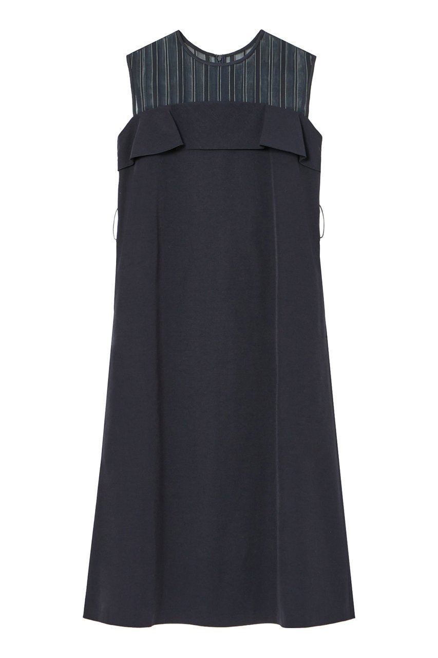 【アナイ/ANAYI】のシアーストライプ切り替えフレアワンピース 人気、トレンドファッション・服の通販 founy(ファニー) 　ファッション　Fashion　レディースファッション　Fashion for Women　ワンピース　Dresses　チュニック　Tunic Tops & Dresses　イエロー　Yellow　サマー　Summer, Summer Style　シャドー　Shadow, Subtle Pattern　ストライプ　Stripe, Striped Pattern　ストレッチ　Stretch, Stretchy Fabric　セットアップ　Set-Up, Coordinated Outfit　チュニック　Tunic, Long Top　ドッキング　Docking, Mixed Material　ノースリーブ　Sleeveless, No-Sleeve　ビスチェ　Bustier, Corset Top　フレア　Flare, Flared　ブルゾン　Blouson, Bomber Jacket　プリント　Print, Printed Pattern　ランダム　Random, Irregular　リネン　Linen, Linen Fabric　再入荷　Restock / Back in Stock　夏　Summer　other-3|ID: prp329100004593327 ipo3291000000035053042