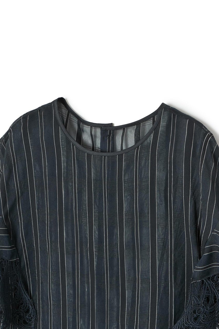 【アナイ/ANAYI】のシアーストライプフリル袖ブラウス 人気、トレンドファッション・服の通販 founy(ファニー) 　ファッション　Fashion　レディースファッション　Ladies' Fashion Online　トップス・カットソー　Tops/Tshirt　シャツ/ブラウス　Shirts/Blouses　ボリュームスリーブ / フリル袖　Volume Sleeve　イエロー　Yellow　キャミソール　Camisole　サマー　Summer　シャドー　Shadow　ショート　Short　ストライプ　Stripe　スリーブ　Sleeve　セットアップ　Set Up　ビスチェ　Bustier　ブルゾン　Blouson　プリント　Print　ランダム　Random　レース　Race　再入荷　Restock/Back In Stock/Re Arrival　夏　Summer　other-3|ID: prp329100004593328 ipo3291000000032614308