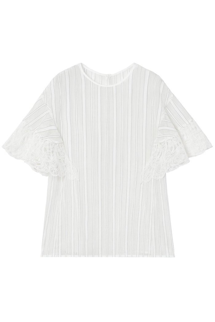 【アナイ/ANAYI】のシアーストライプフリル袖ブラウス インテリア・キッズ・メンズ・レディースファッション・服の通販 founy(ファニー) https://founy.com/ ファッション Fashion レディースファッション Fashion for Women トップス・カットソー Cut & Sew Tops シャツ・ブラウス・オフィスカジュアル Elegant Blouses & Button-Ups ボリューム袖・フリルスリーブブラウス Voluminous & Ruffle Sleeves / Puffy Sleeve Tops イエロー Yellow キャミソール Camisole, Spaghetti Strap Top サマー Summer, Summer Style シャドー Shadow, Subtle Pattern ショート Short, Short Length ストライプ Stripe, Striped Pattern スリーブ Sleeve, Long Sleeve / Short Sleeve セットアップ Set-Up, Coordinated Outfit ビスチェ Bustier, Corset Top ブルゾン Blouson, Bomber Jacket プリント Print, Printed Pattern ランダム Random, Irregular レース Lace, Lace Fabric 再入荷 Restock / Back in Stock 夏 Summer |ID: prp329100004593328 ipo3291000000035052460