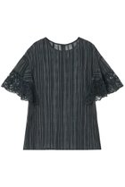 【アナイ/ANAYI】のシアーストライプフリル袖ブラウス 人気、トレンドファッション・服の通販 founy(ファニー) ファッション Fashion レディースファッション Fashion for Women トップス・カットソー Cut & Sew Tops シャツ・ブラウス・オフィスカジュアル Elegant Blouses & Button-Ups ボリューム袖・フリルスリーブブラウス Voluminous & Ruffle Sleeves / Puffy Sleeve Tops イエロー Yellow キャミソール Camisole, Spaghetti Strap Top サマー Summer, Summer Style シャドー Shadow, Subtle Pattern ショート Short, Short Length ストライプ Stripe, Striped Pattern スリーブ Sleeve, Long Sleeve / Short Sleeve セットアップ Set-Up, Coordinated Outfit ビスチェ Bustier, Corset Top ブルゾン Blouson, Bomber Jacket プリント Print, Printed Pattern ランダム Random, Irregular レース Lace, Lace Fabric 再入荷 Restock / Back in Stock 夏 Summer thumbnail ネイビー|ID: prp329100004593328 ipo3291000000035052462