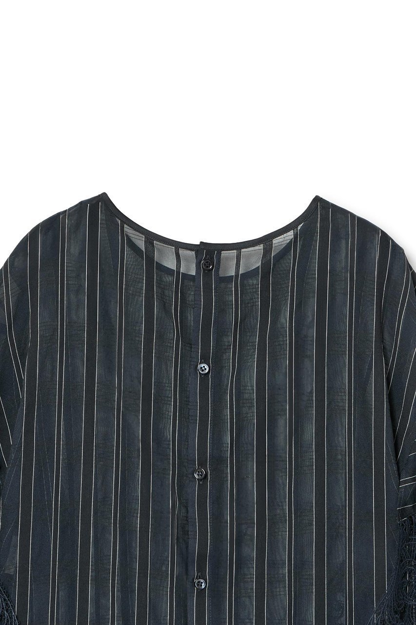 【アナイ/ANAYI】のシアーストライプフリル袖ブラウス 人気、トレンドファッション・服の通販 founy(ファニー) 　ファッション　Fashion　レディースファッション　Fashion for Women　トップス・カットソー　Cut & Sew Tops　シャツ・ブラウス・オフィスカジュアル　Elegant Blouses & Button-Ups　ボリューム袖・フリルスリーブブラウス　Voluminous & Ruffle Sleeves / Puffy Sleeve Tops　イエロー　Yellow　キャミソール　Camisole, Spaghetti Strap Top　サマー　Summer, Summer Style　シャドー　Shadow, Subtle Pattern　ショート　Short, Short Length　ストライプ　Stripe, Striped Pattern　スリーブ　Sleeve, Long Sleeve / Short Sleeve　セットアップ　Set-Up, Coordinated Outfit　ビスチェ　Bustier, Corset Top　ブルゾン　Blouson, Bomber Jacket　プリント　Print, Printed Pattern　ランダム　Random, Irregular　レース　Lace, Lace Fabric　再入荷　Restock / Back in Stock　夏　Summer　other-4|ID: prp329100004593328 ipo3291000000035052466