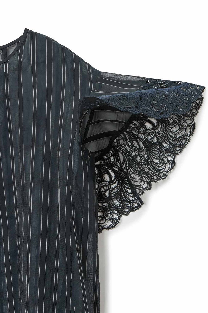 【アナイ/ANAYI】のシアーストライプフリル袖ブラウス 人気、トレンドファッション・服の通販 founy(ファニー) 　ファッション　Fashion　レディースファッション　Fashion for Women　トップス・カットソー　Cut & Sew Tops　シャツ・ブラウス・オフィスカジュアル　Elegant Blouses & Button-Ups　ボリューム袖・フリルスリーブブラウス　Voluminous & Ruffle Sleeves / Puffy Sleeve Tops　イエロー　Yellow　キャミソール　Camisole, Spaghetti Strap Top　サマー　Summer, Summer Style　シャドー　Shadow, Subtle Pattern　ショート　Short, Short Length　ストライプ　Stripe, Striped Pattern　スリーブ　Sleeve, Long Sleeve / Short Sleeve　セットアップ　Set-Up, Coordinated Outfit　ビスチェ　Bustier, Corset Top　ブルゾン　Blouson, Bomber Jacket　プリント　Print, Printed Pattern　ランダム　Random, Irregular　レース　Lace, Lace Fabric　再入荷　Restock / Back in Stock　夏　Summer　other-6|ID: prp329100004593328 ipo3291000000035052468